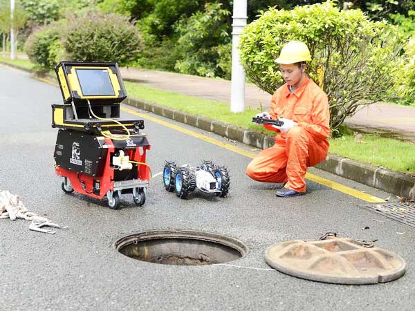 五湖渔场管道机器人检测